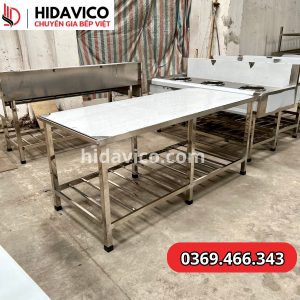 bàn chắt inox có giá để gia vị