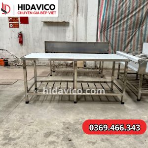 bàn chắt inox có giá để gia vị