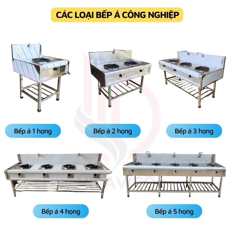Các loại bếp á công nghiệp